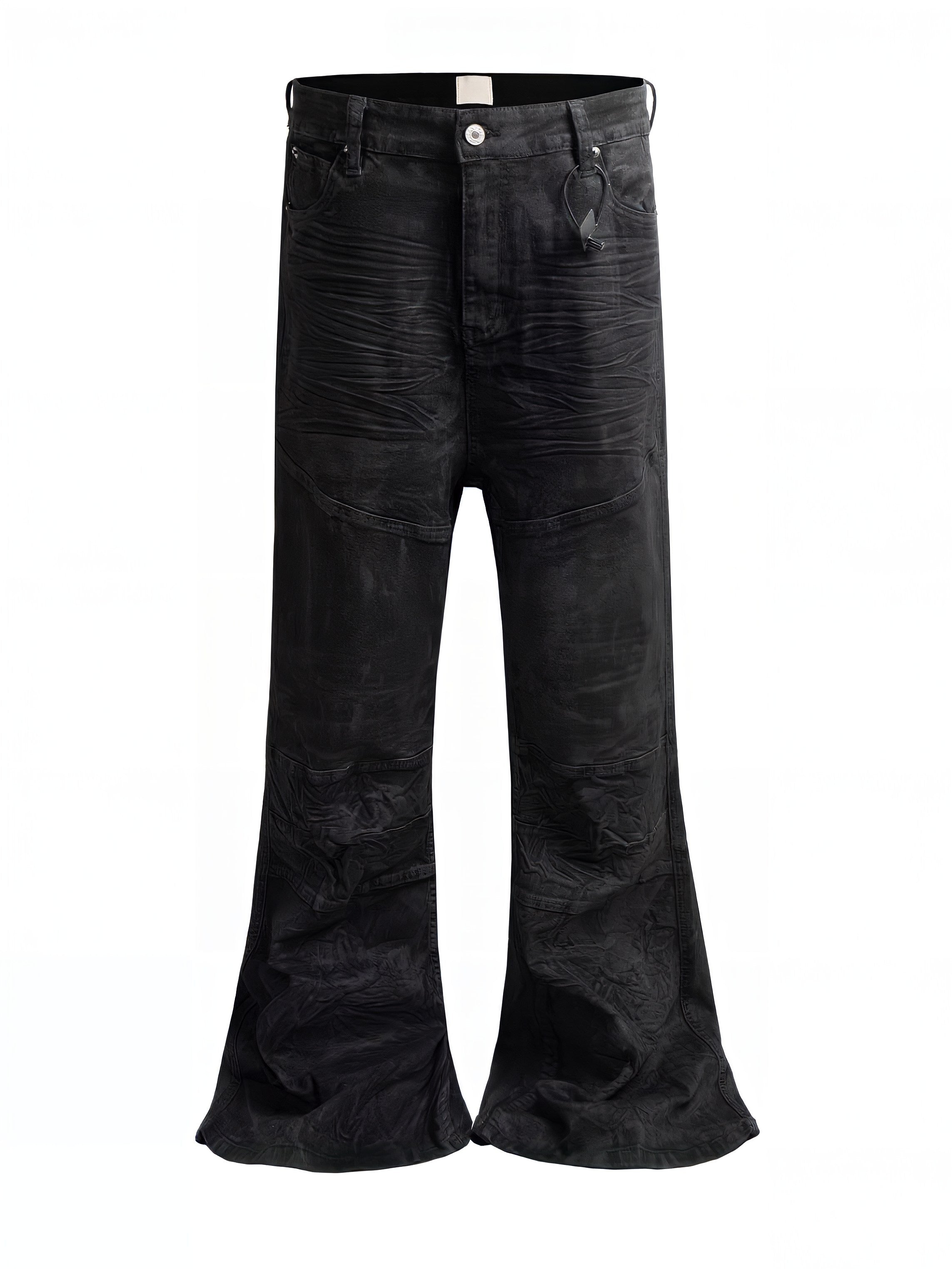 Carbon Distress Stacked Denim