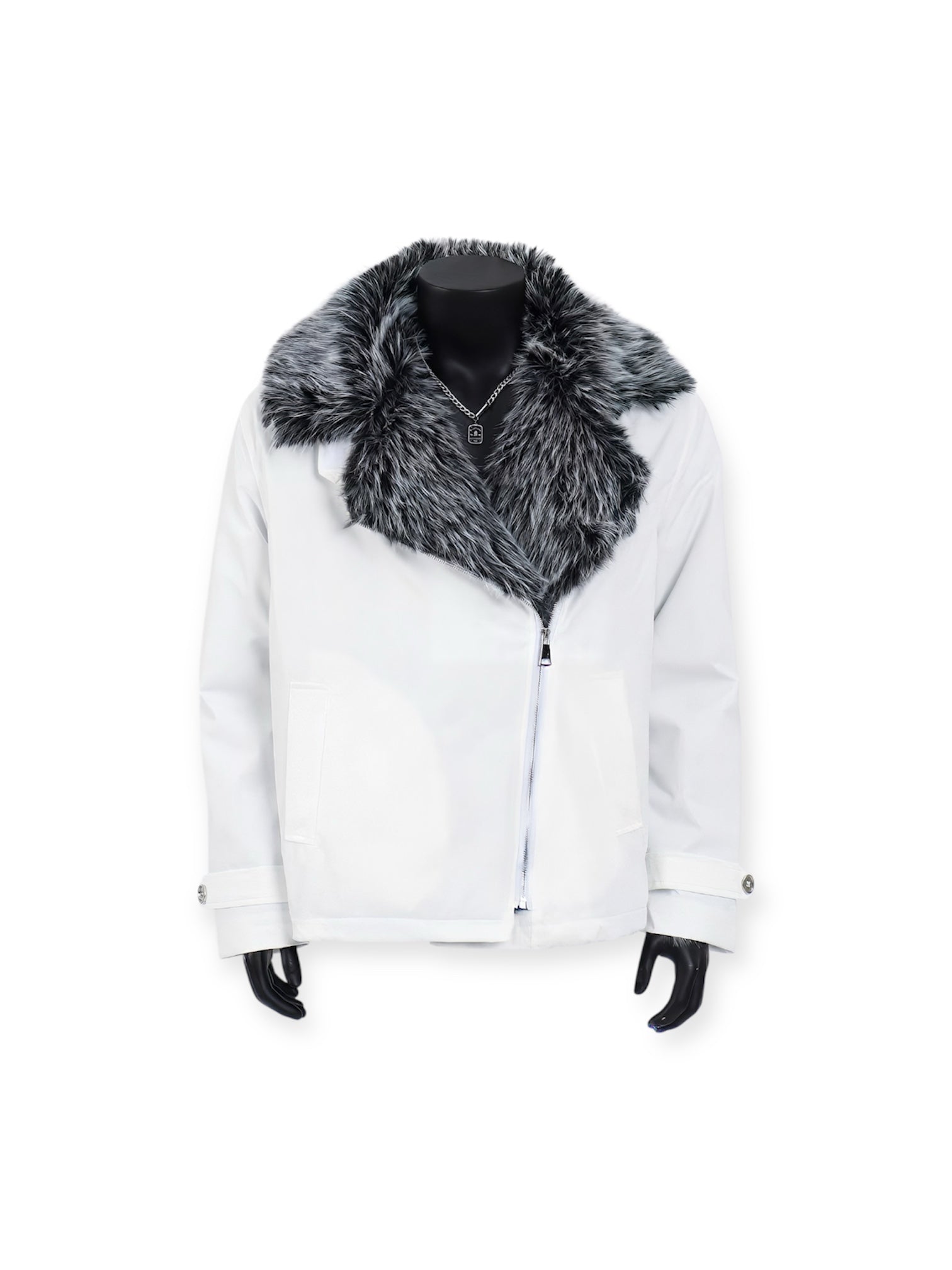 Faux Fur Biker Jacket