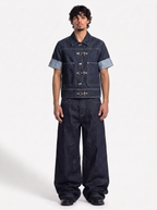 Lock Cropped Denim Jacket