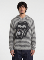 Distorted Stripe Hoodie