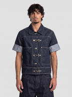 Lock Cropped Denim Jacket