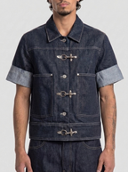 Lock Cropped Denim Jacket