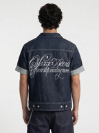 Lock Cropped Denim Jacket
